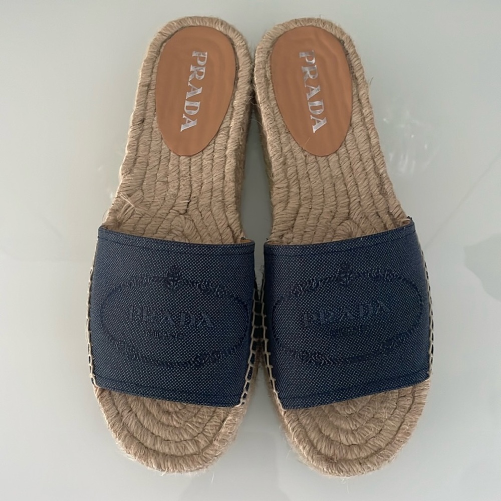 SALE! SALE! Prada Espadrilles. 1.5” height base.